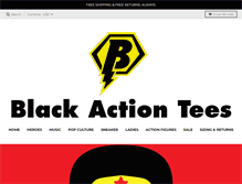 Tablet Screenshot of blackactiontees.com